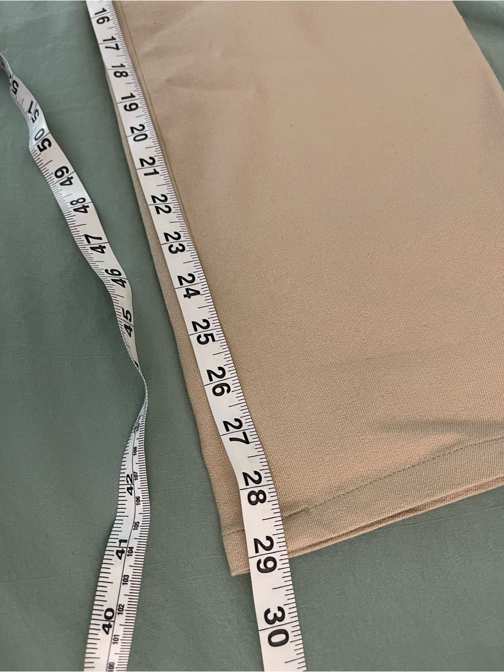 NWT Lauren Ralph Lauren Petite 14P Pebble Beige Chino Trousers Straight Leg - Picture 10 of 10